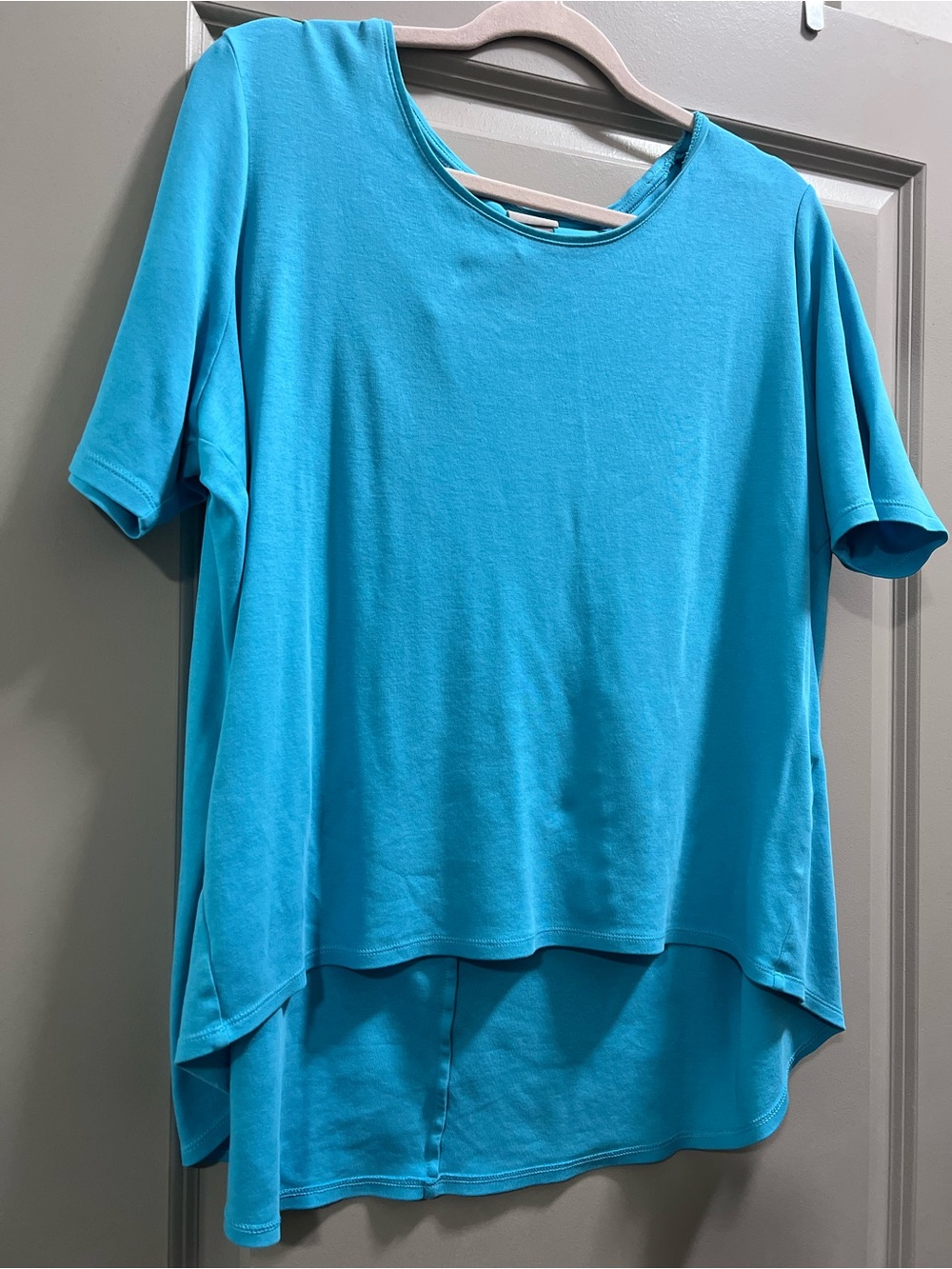 Chico’s sky blue 100% cotton ladies T